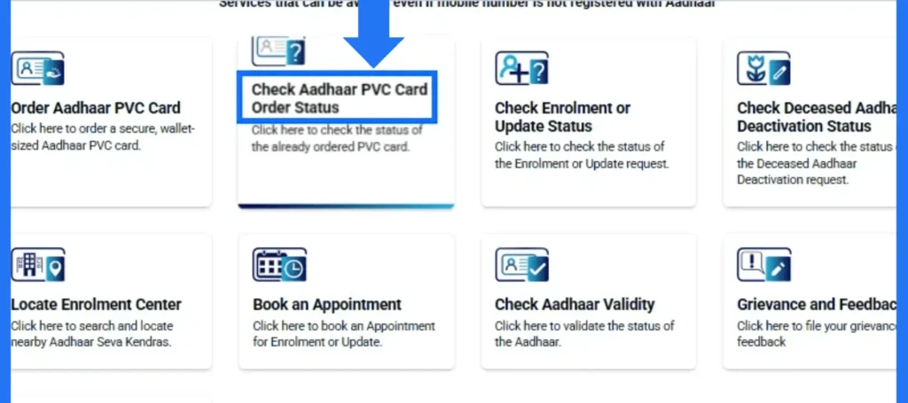 My Aadhaar UIDAI 17 Check Aadhaar PVC Card Order Status