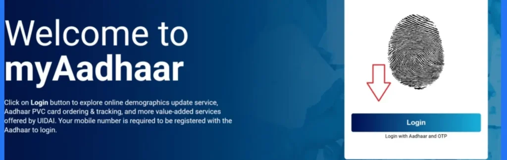 My Aadhaar UIDAI 1 My Aadhaar Login